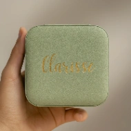 Boîte à Bijoux Personnalisée Prénom — Vinyle Brillant