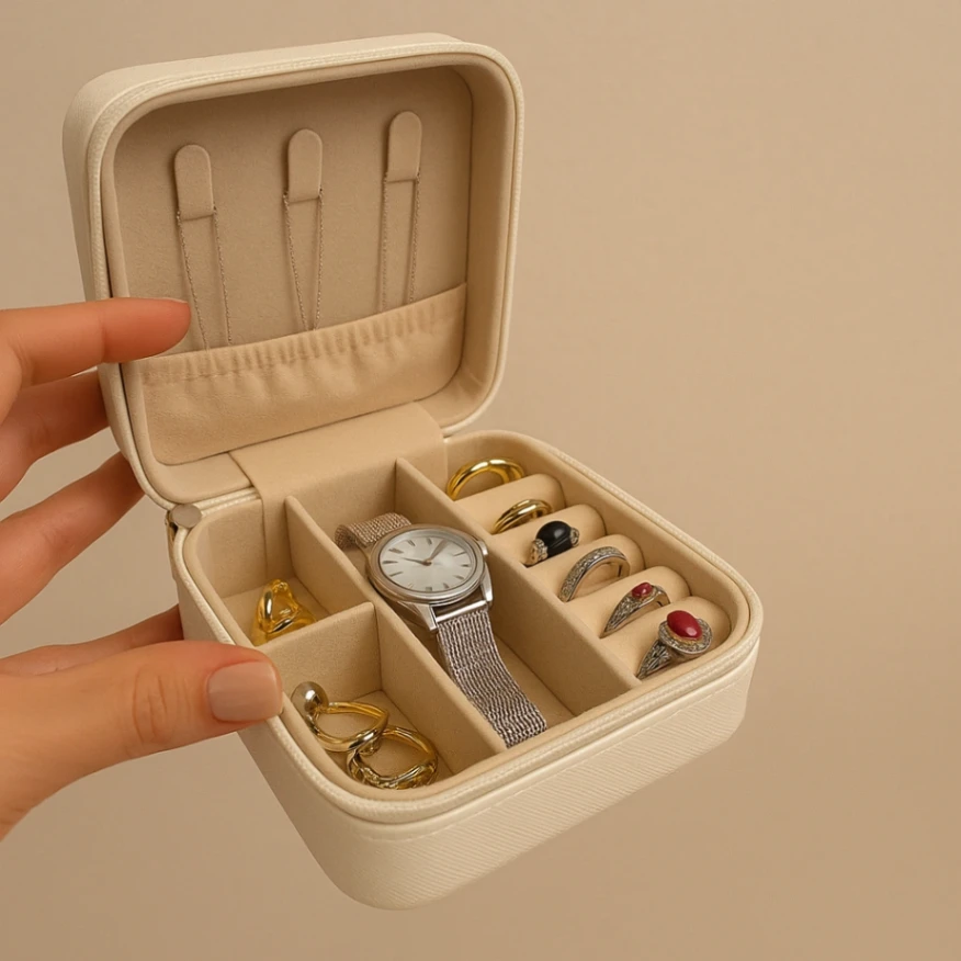 Boîte à Bijoux Personnalisée avec Prénom 