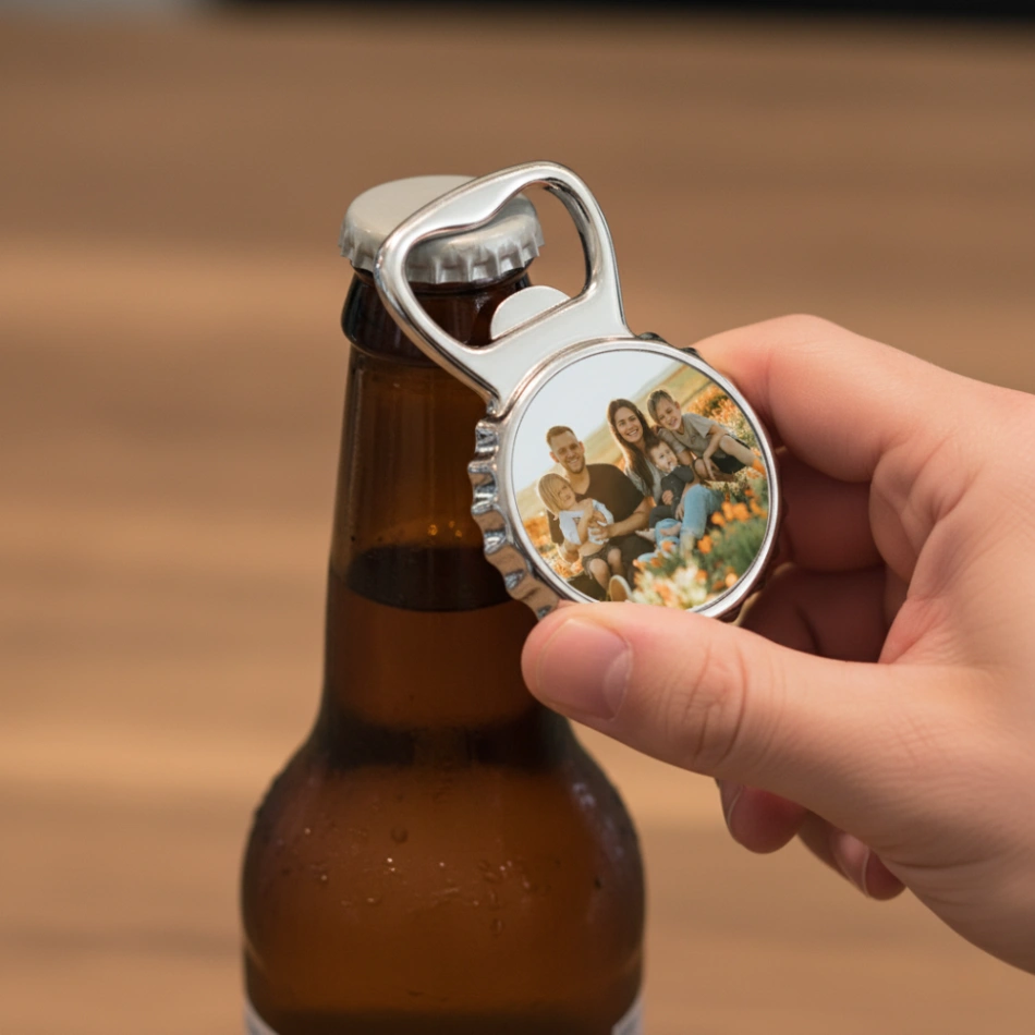 Décapsuleur Magnétique Personnalisé avec Photo