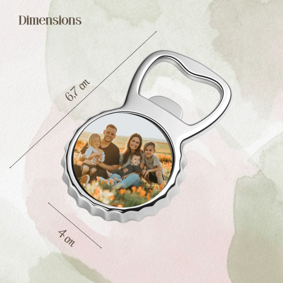 Décapsuleur Magnétique Personnalisé avec Photo