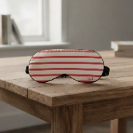 Masque de Sommeil Personnalisable avec Initiales - Style Marinière