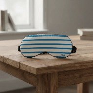 Masque de Sommeil Personnalisable avec Initiales - Style Marinière