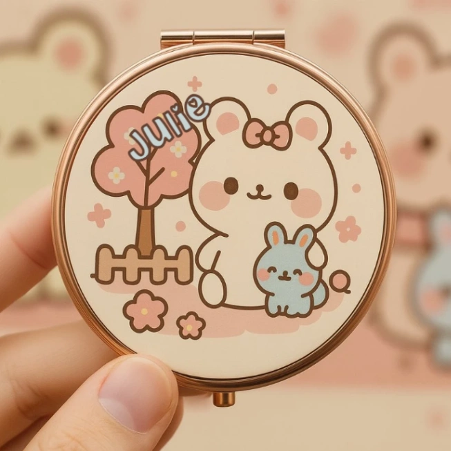 Miroir Personnalisé avec Prénom - Inspiration Japon