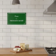 Plaque de Rue Française Personnalisée en Aluminium | Cadeau Original et Drôle