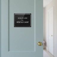 Plaque de Rue Française Personnalisée en Aluminium | Cadeau Original et Drôle