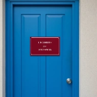 Plaque de Rue Française Personnalisée en Aluminium | Cadeau Original et Drôle