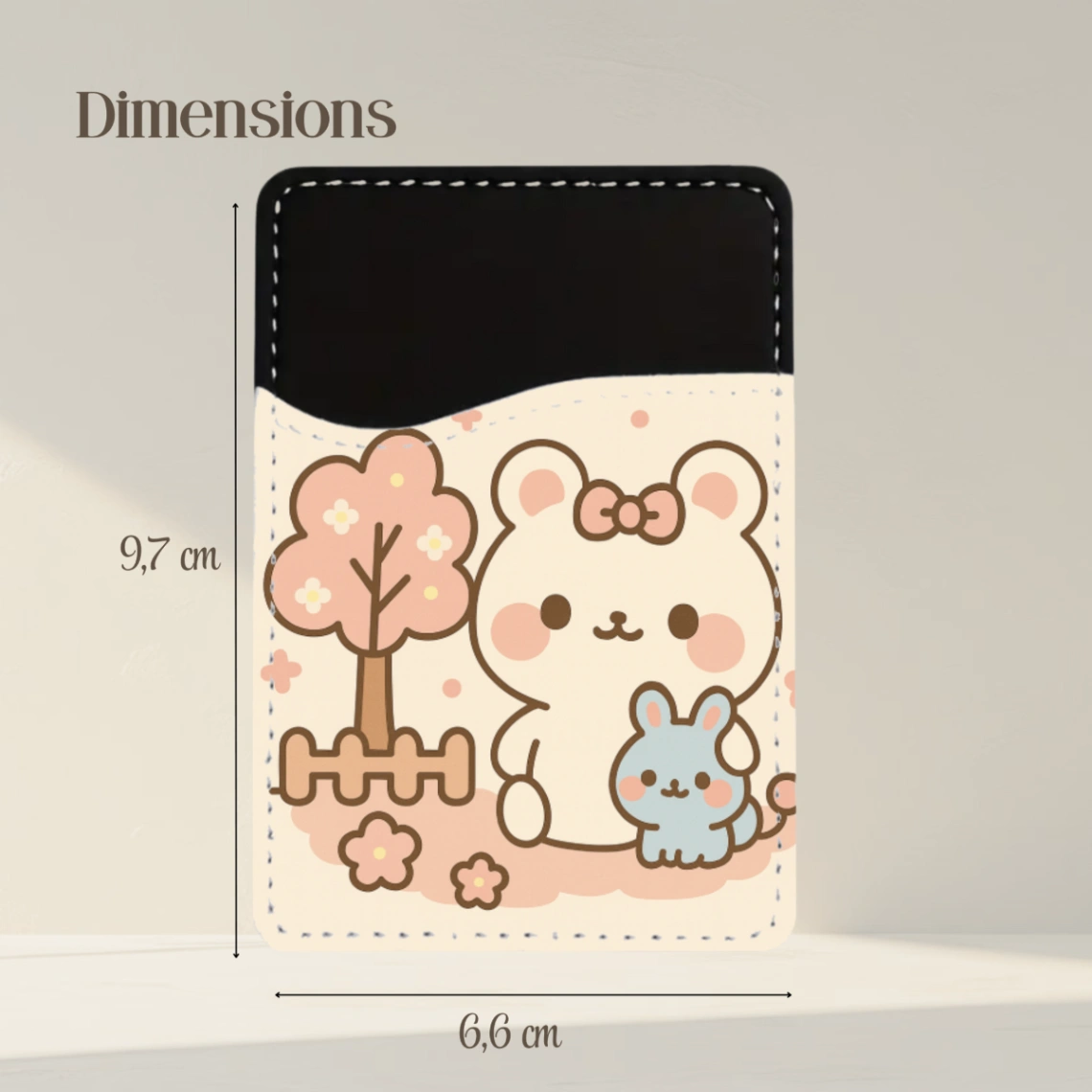 Porte-carte pour Téléphone Personnalisé avec Prénom - Design Kawaii