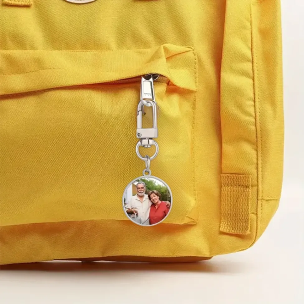 Porte-clés Personnalisé avec Photo - Forme ronde