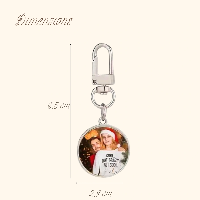 Porte-clés Personnalisé avec Photo - Forme ronde