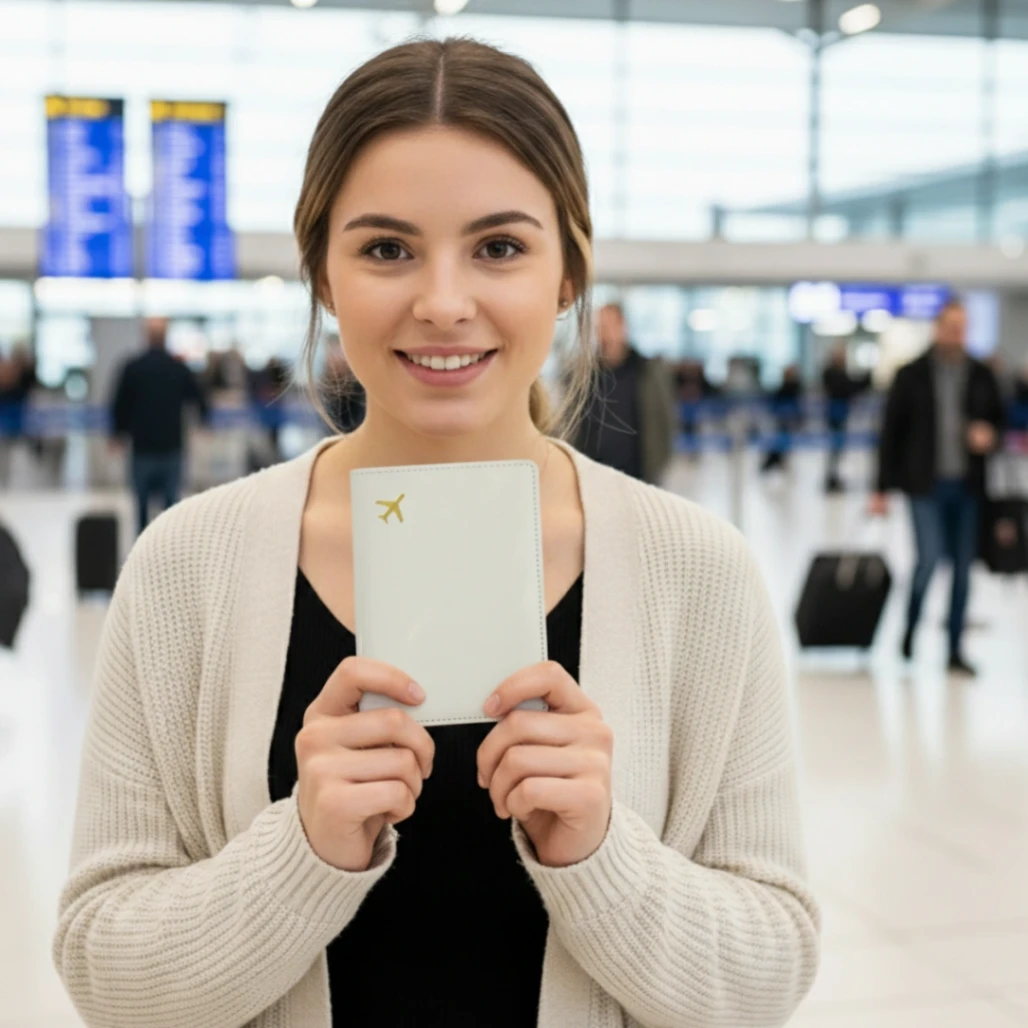 Porte-passeport et Étiquette de Valise Personnalisés avec Prénom ou Initiales