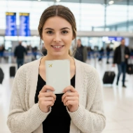 Set Protège-passeport et Étiquette de Valise Personnalisé Prénom