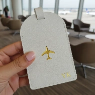 Set Protège-passeport et Étiquette de Valise Personnalisé Prénom