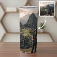 Tumbler Personnalisé avec Photo – Double Paroi Inox, Couvercle & Paille Inclus