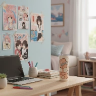 Tumbler Personnalisé avec Prénom – Design Kawaii - Double Paroi Inox, Couvercle & Paille Inclus
